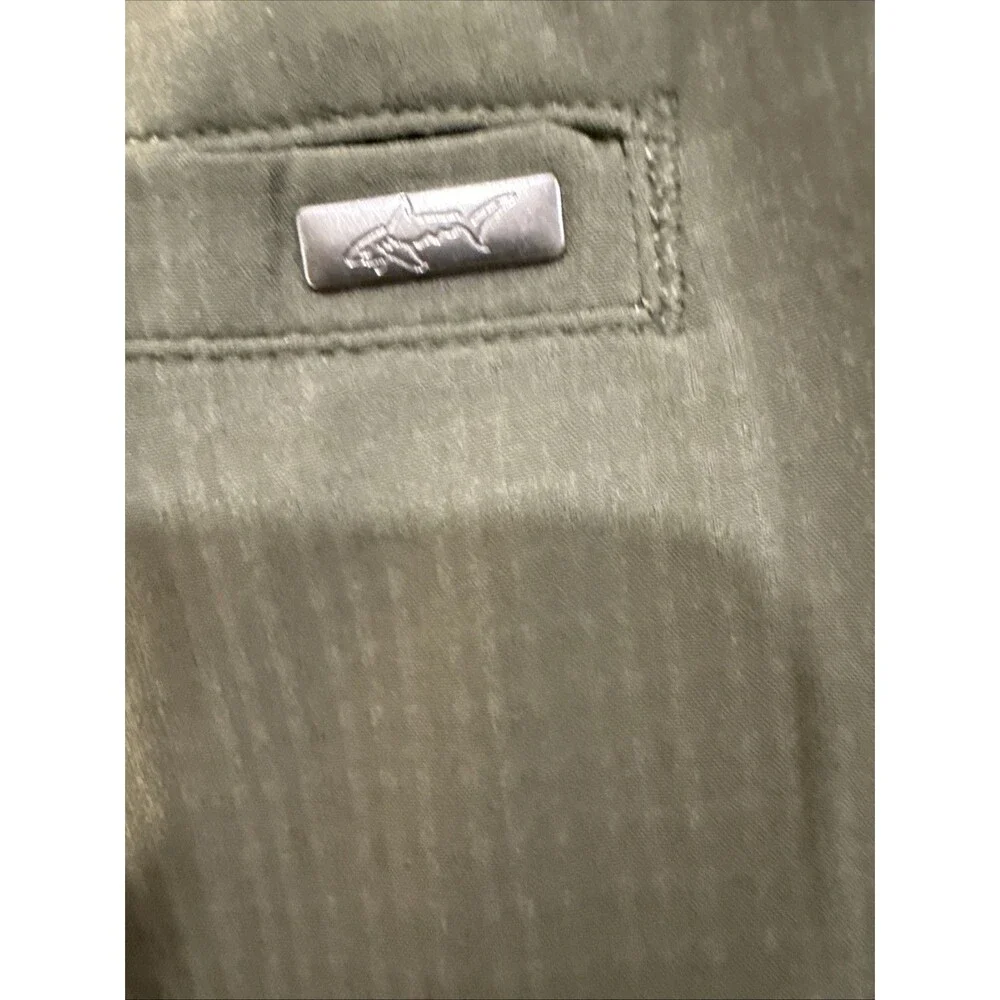 Greg Norman Mens Performance Golf Shorts 40 Olive Green Stretch Moisture Wicking